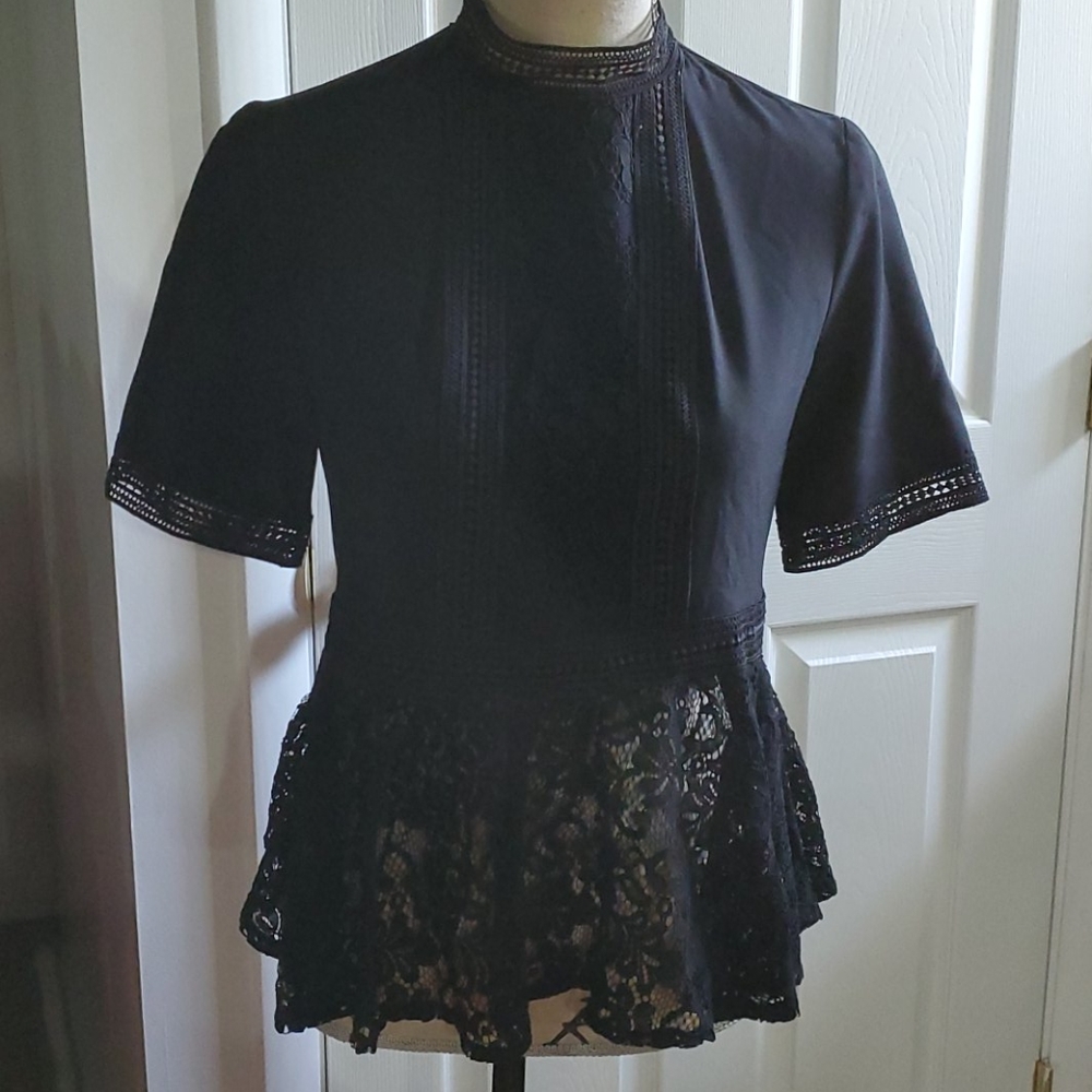 NWT Zara Peplum Top